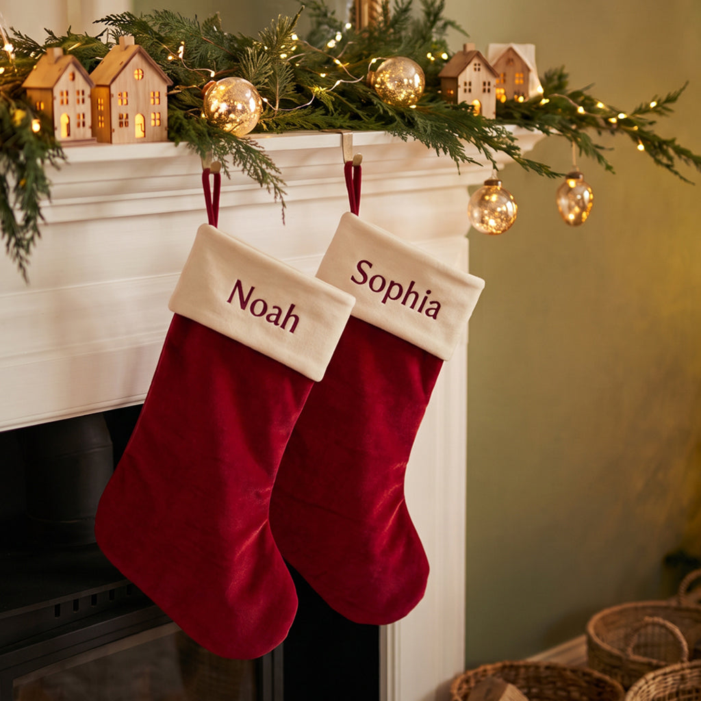 Personalised Christmas Stocking, Red