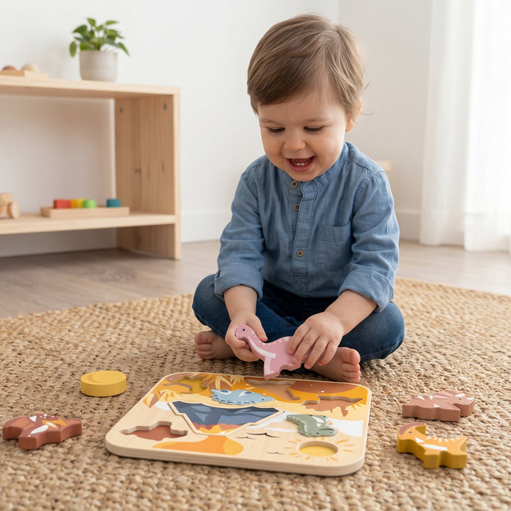 Speedy Monkey Jumbo Dinosaur Chunky Puzzle 