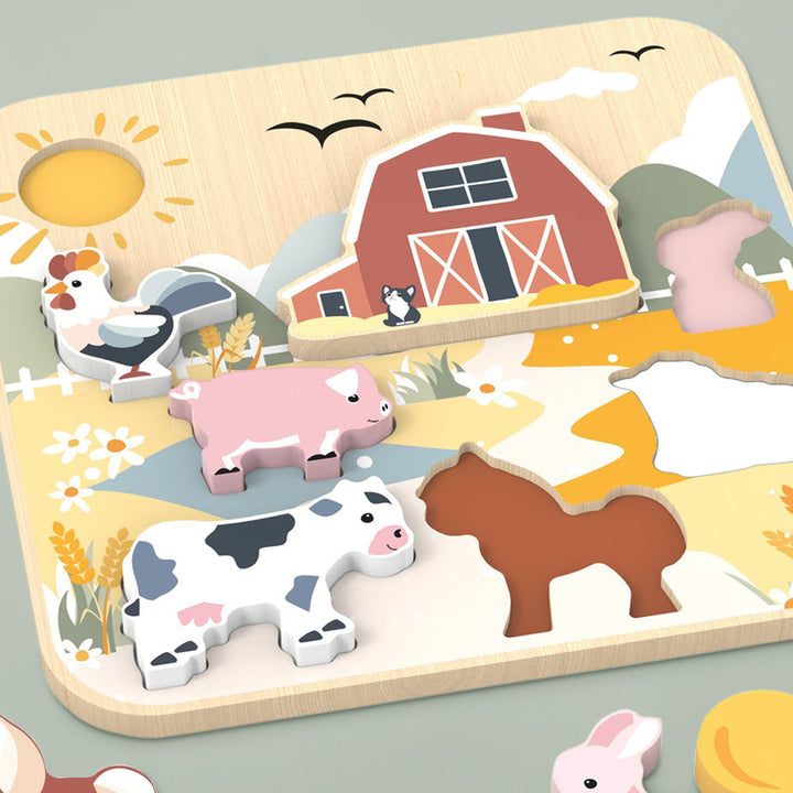 Speedy Monkey Jumbo Farm Chunky Puzzle 