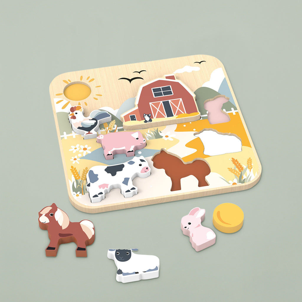 Speedy Monkey Jumbo Farm Chunky Puzzle 