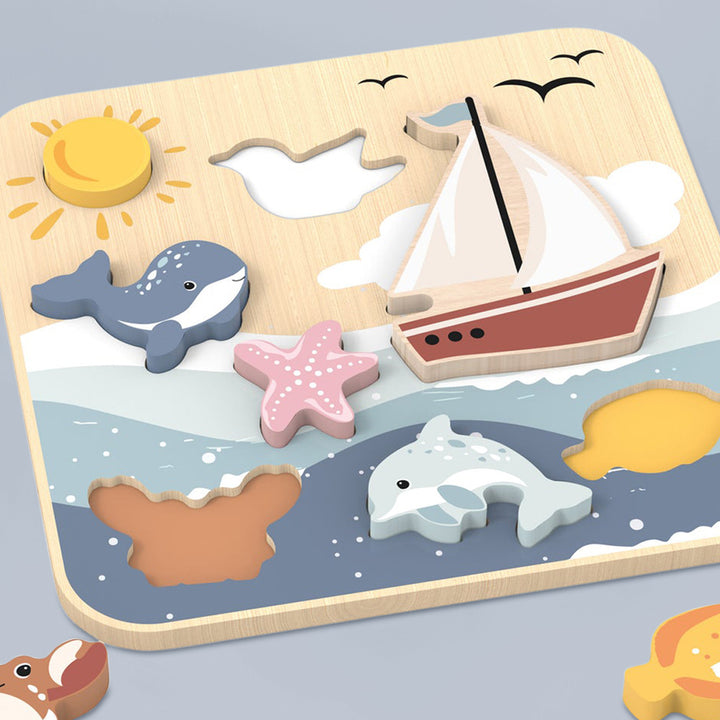Speedy Monkey Jumbo Chunky Puzzle, Ocean