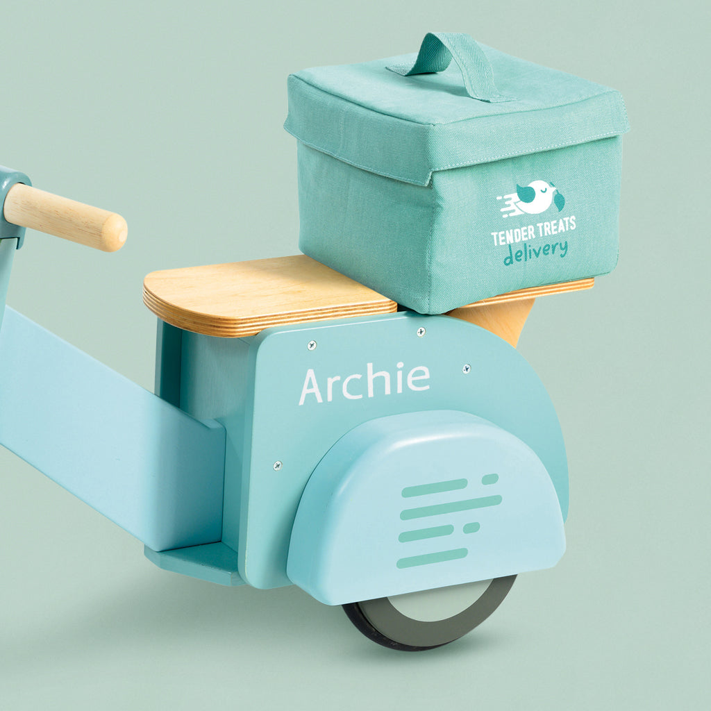 Tender Leaf Personalised Delivery Scooter Ride On Toy