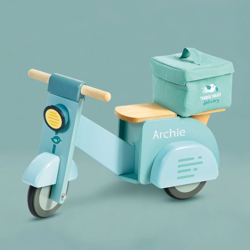 Tender Leaf Personalised Delivery Scooter Ride On Toy