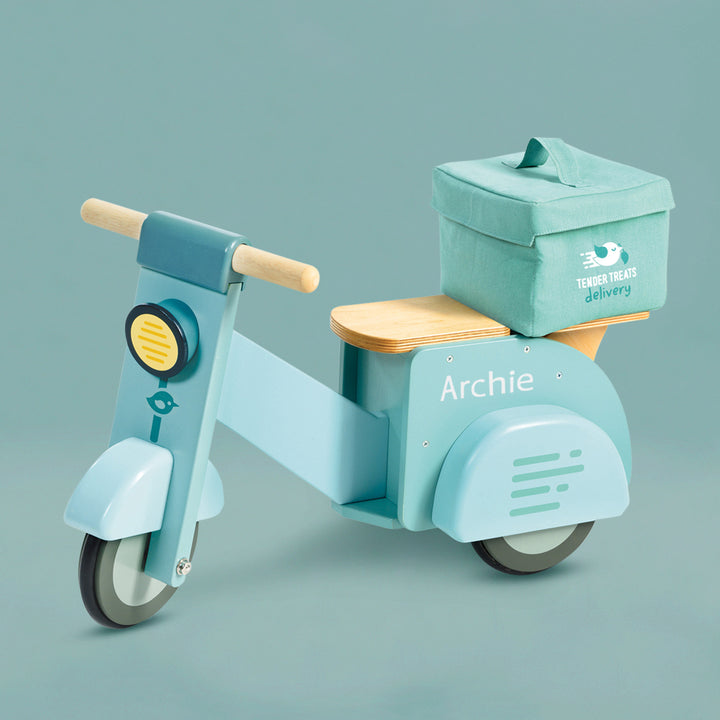 Tender Leaf Personalised Delivery Scooter Ride On Toy