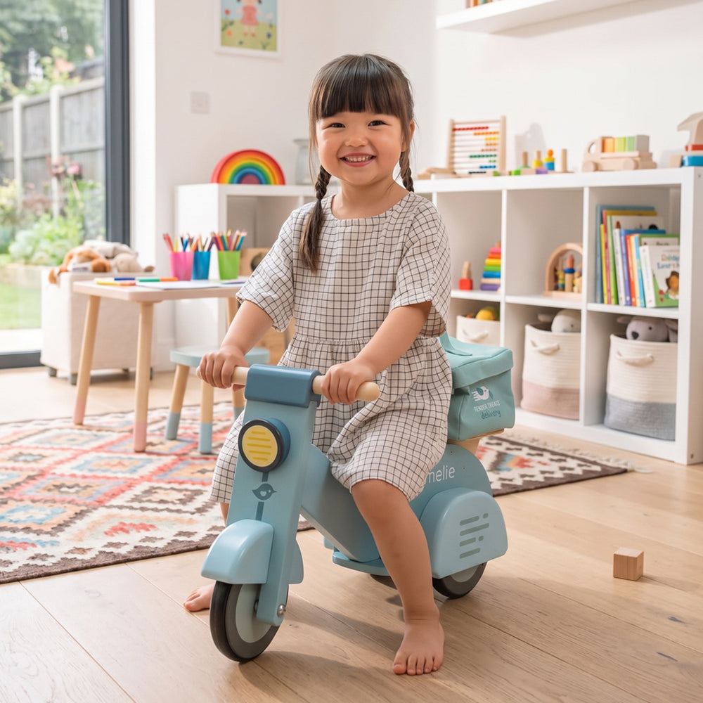 Tender Leaf Personalised Delivery Scooter Ride On Toy