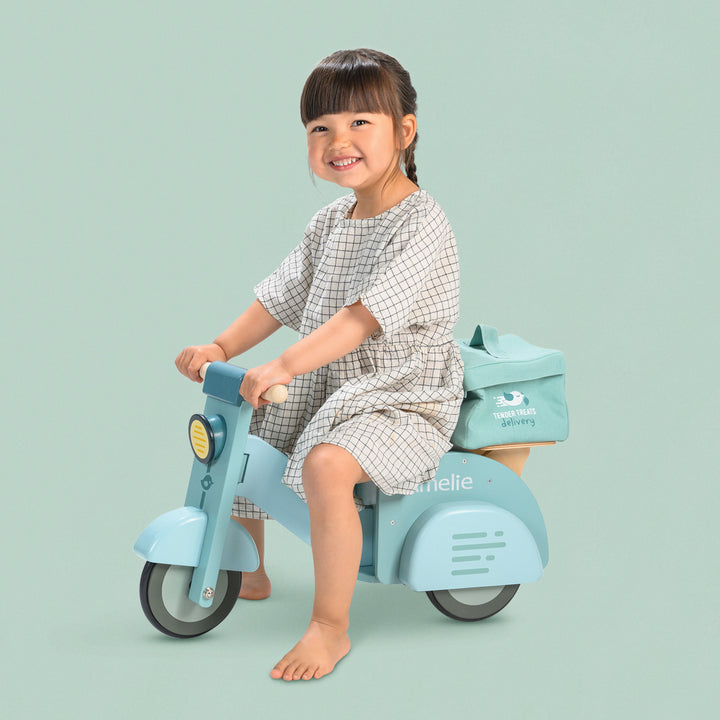 Tender Leaf Personalised Delivery Scooter Ride On Toy