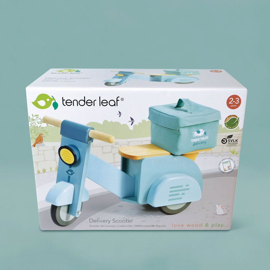 Tender Leaf Personalised Delivery Scooter Ride On Toy