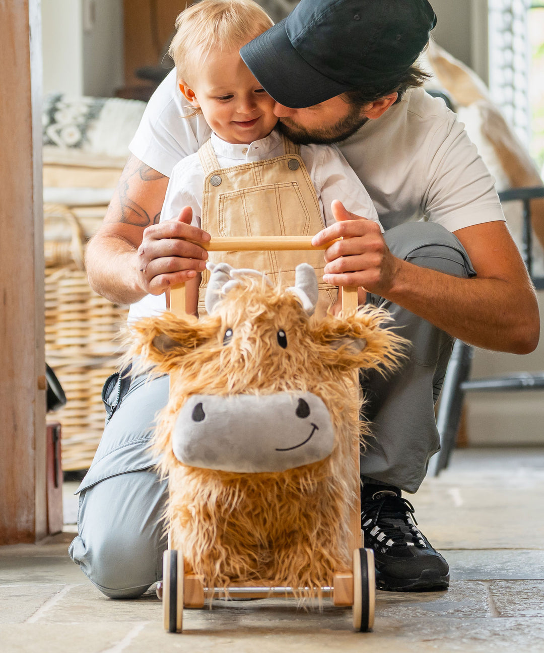 Little Bird Told Me Hubert Wooden Baby Walker 