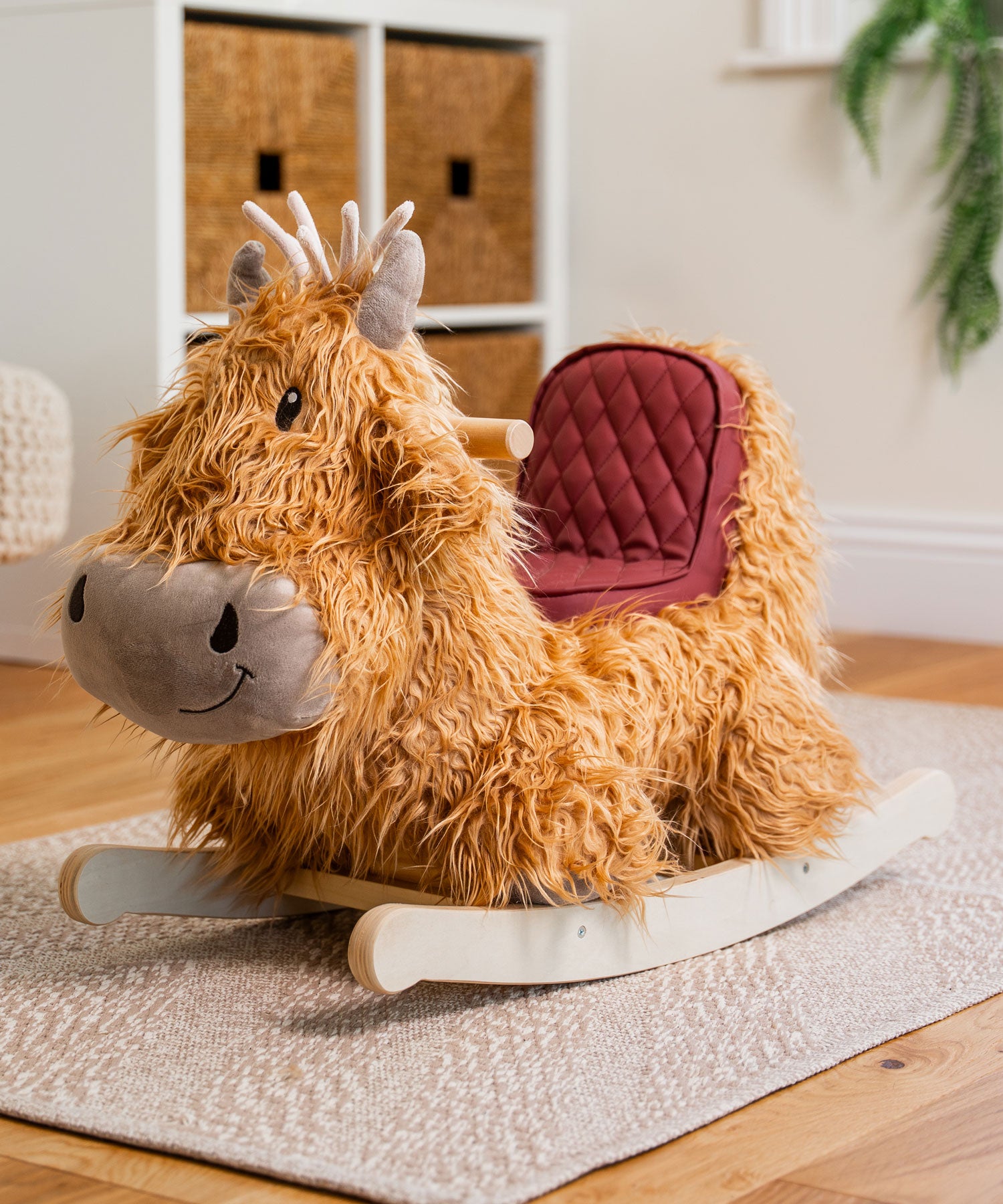 Hubert Rocking Highland Cow | Little Bird Told Me | Wooden Toys ...