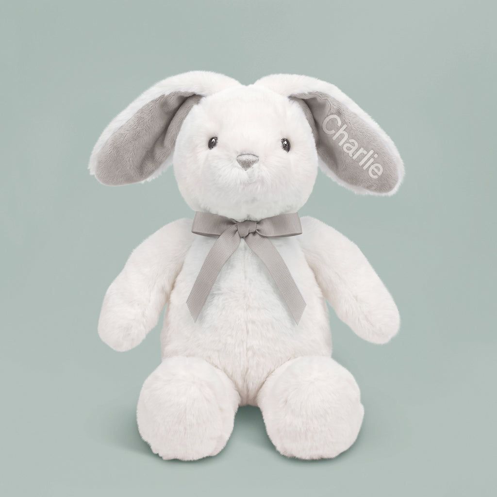 Personalised Little Grey Eco Bunny 