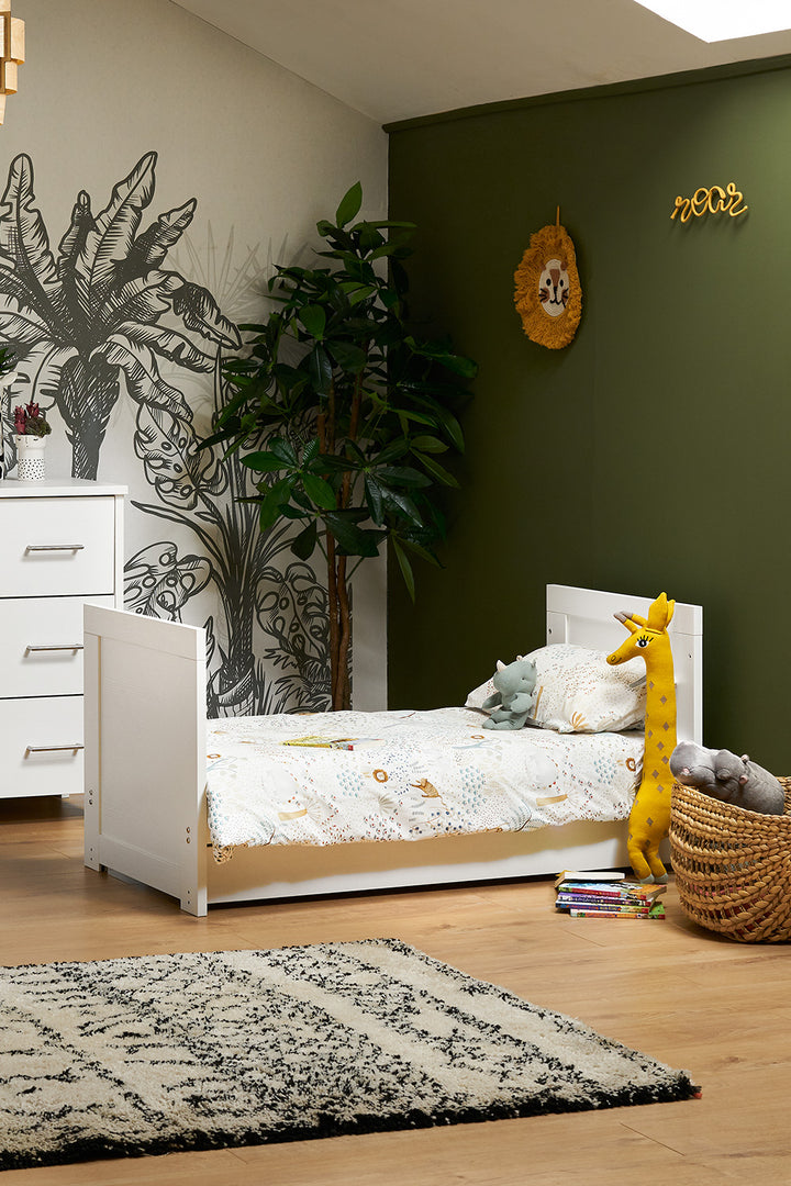 Obaby Nika Mini Cot Bed, White