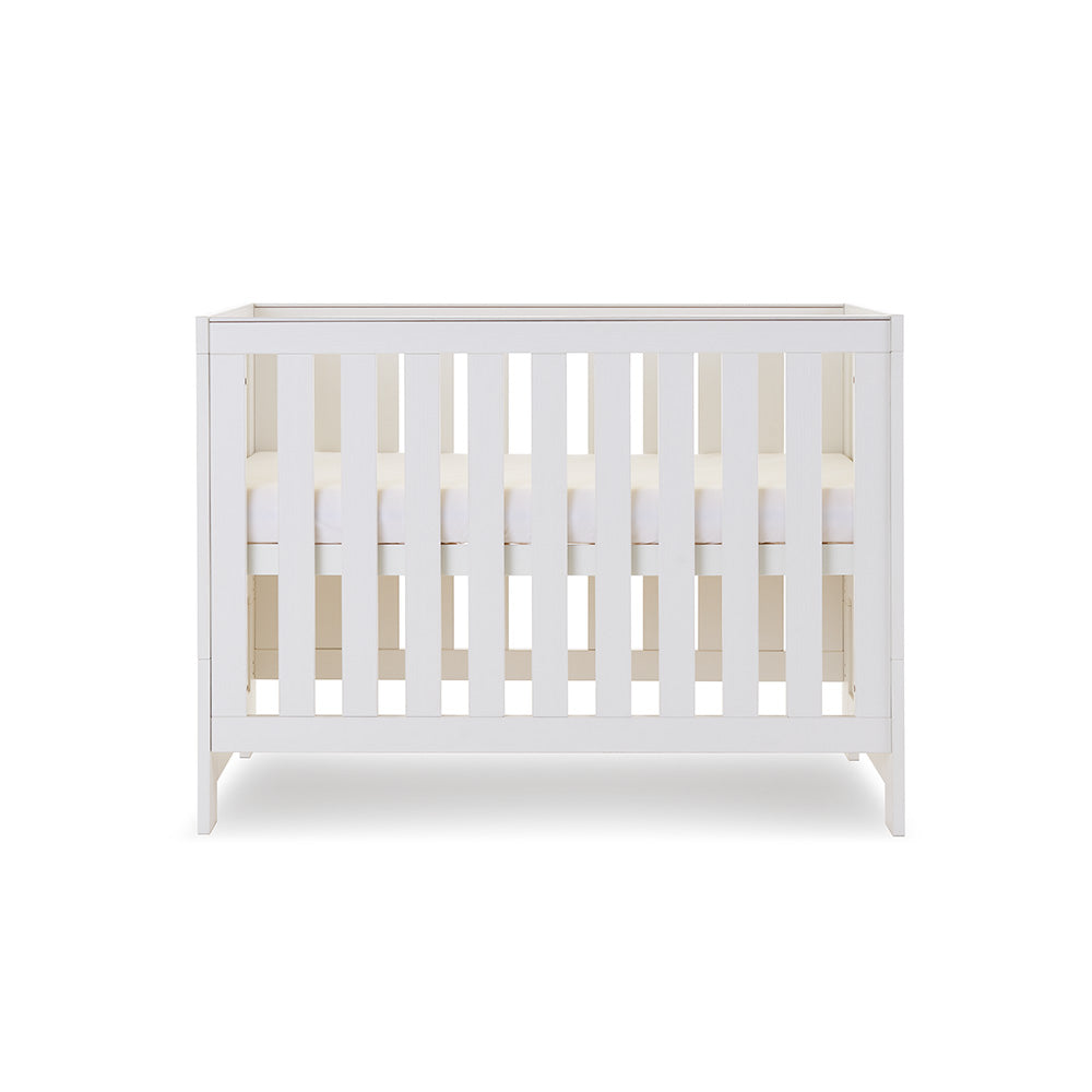 Obaby Nika Mini Cot Bed, White