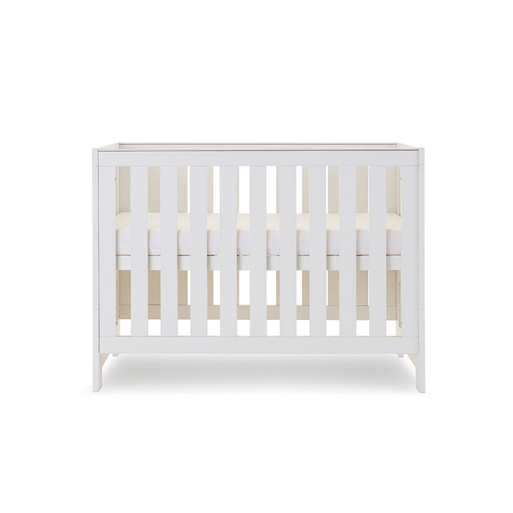 Obaby Nika Mini Cot Bed, White