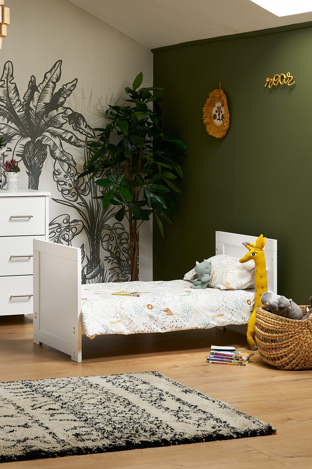 Obaby Nika Mini Cot Bed, White