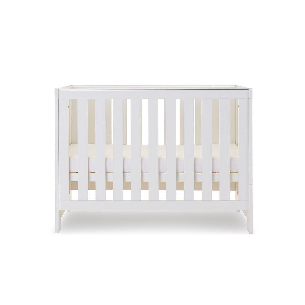 Obaby Nika Mini Cot Bed, White