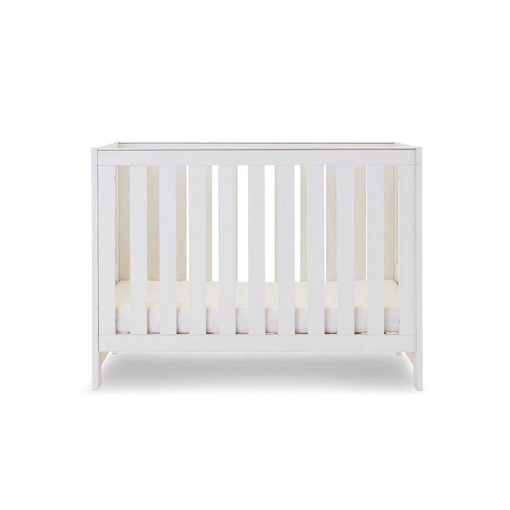 Obaby Nika Mini Cot Bed, White