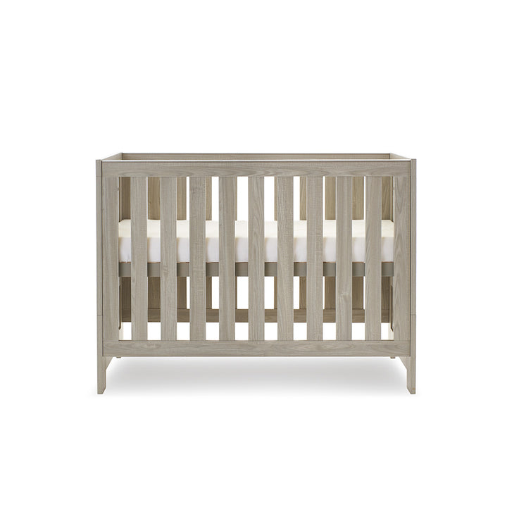 Obaby Nika Mini Cot Bed, Grey
