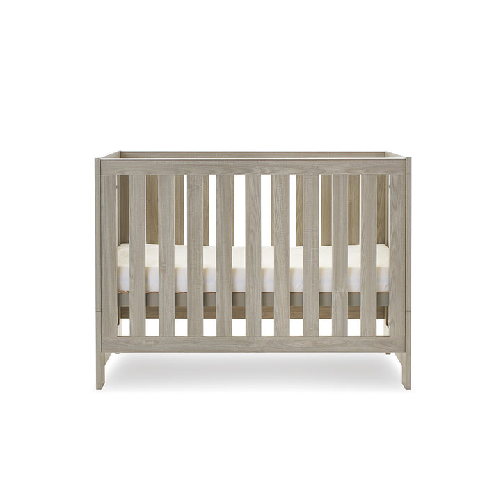 Obaby Nika Mini Cot Bed, Grey