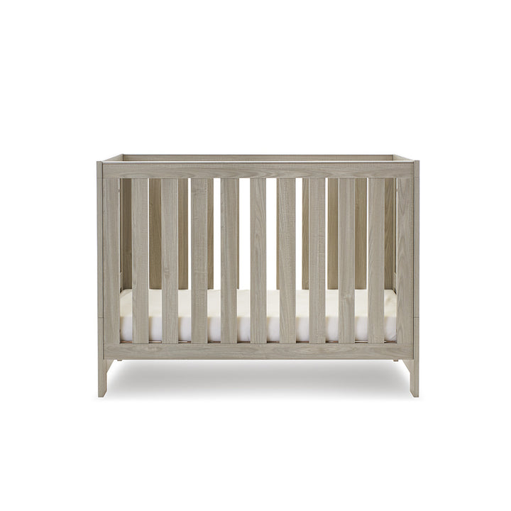 Obaby Nika Mini Cot Bed, Grey