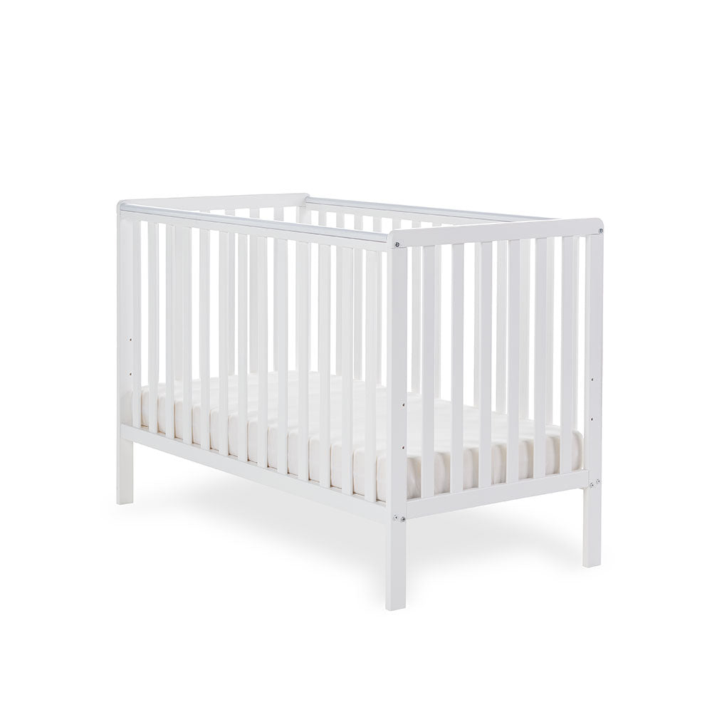 Obaby Bantam Cot & Under Drawer, White