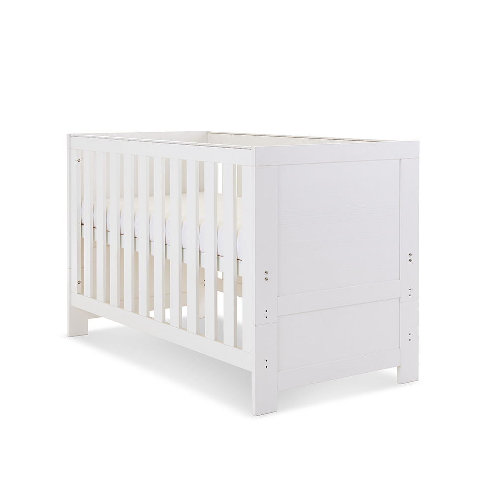 Obaby Nika Cot Bed, White