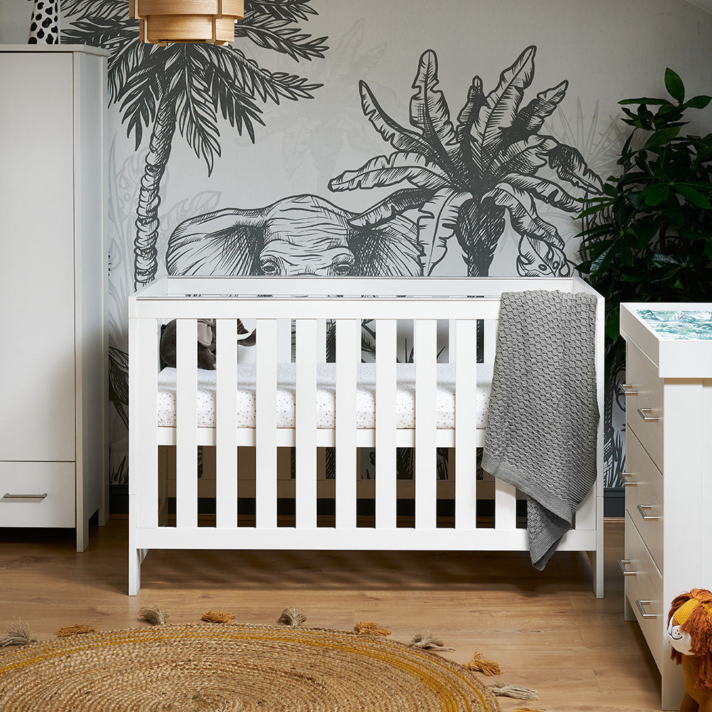 Obaby Nika Cot Bed White