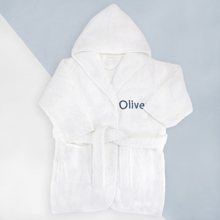 Personalised Baby Boy Bathrobe 