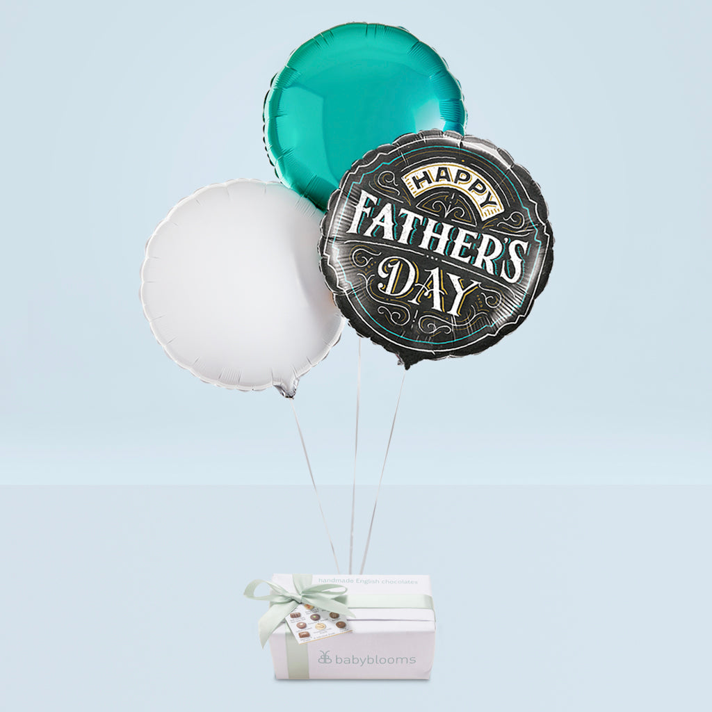 Fathers Day Gift Of Balloons And Chocolates