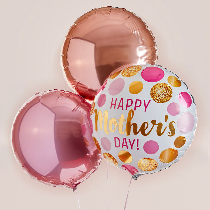 Mother's Day Balloon Trio with Box of Chocolates