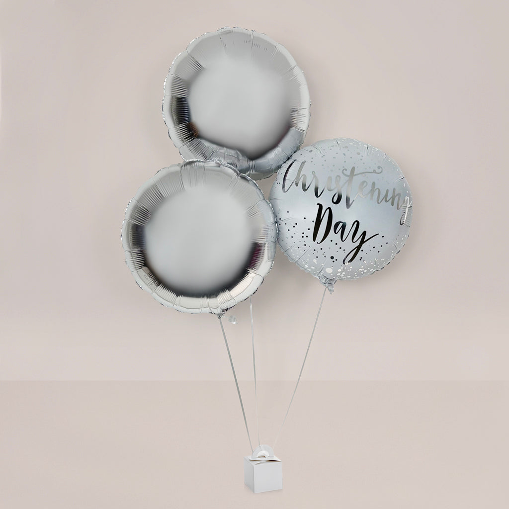 Christening Balloons Trio Gift Set