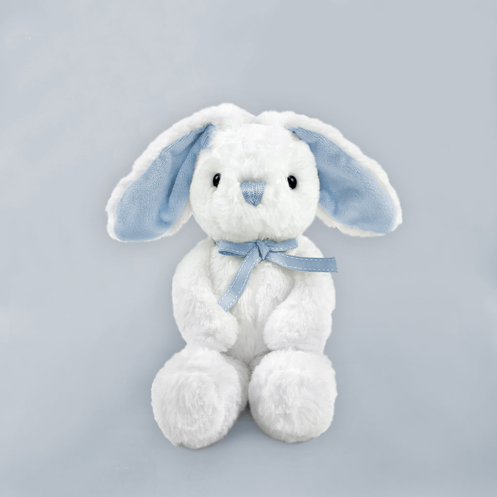 Welcome Baby Balloons with Little Blue Bunny Gift
