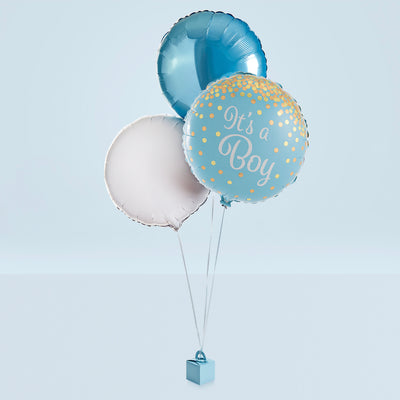 New Baby Gift Welcome Baby Boy Balloon Bouquet