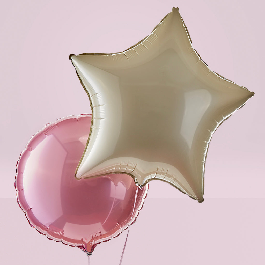 Moon and Stars Balloon Duo - Pink