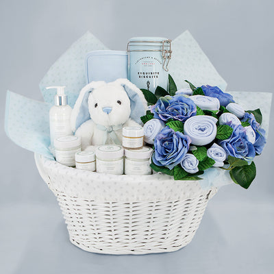 Gift For New Mum Luxury Blue Gift Hamper