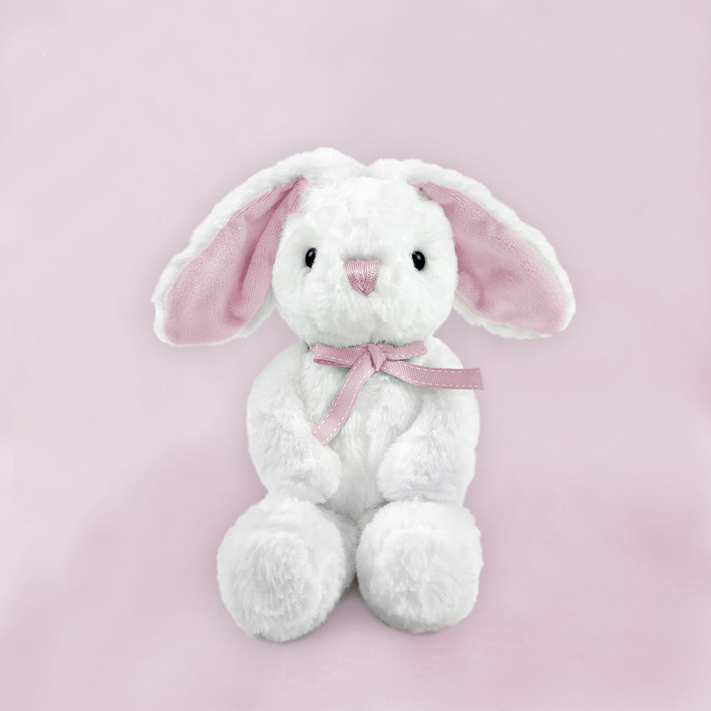 Welcome Baby Balloons with Little Pink Bunny Gift