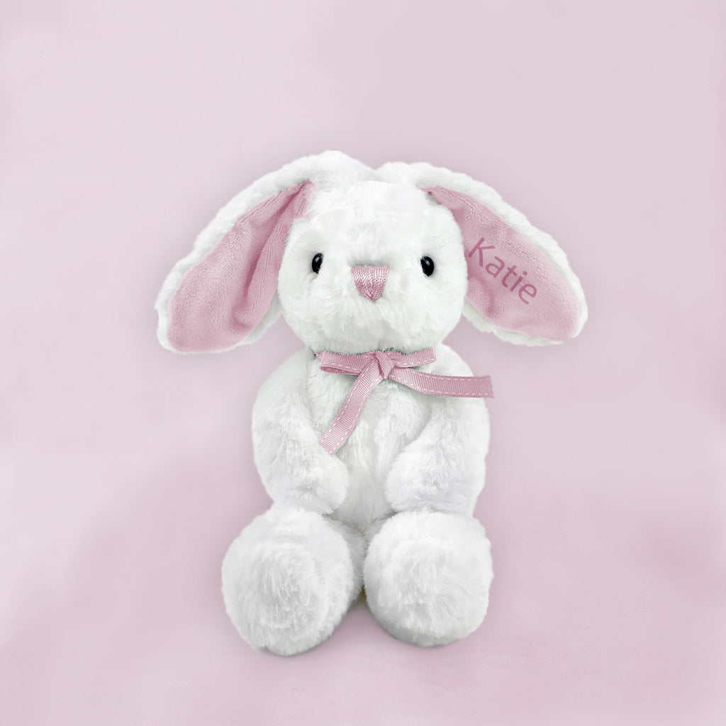 Personalised Little Pink Bunny Hello Baby Balloon Duo