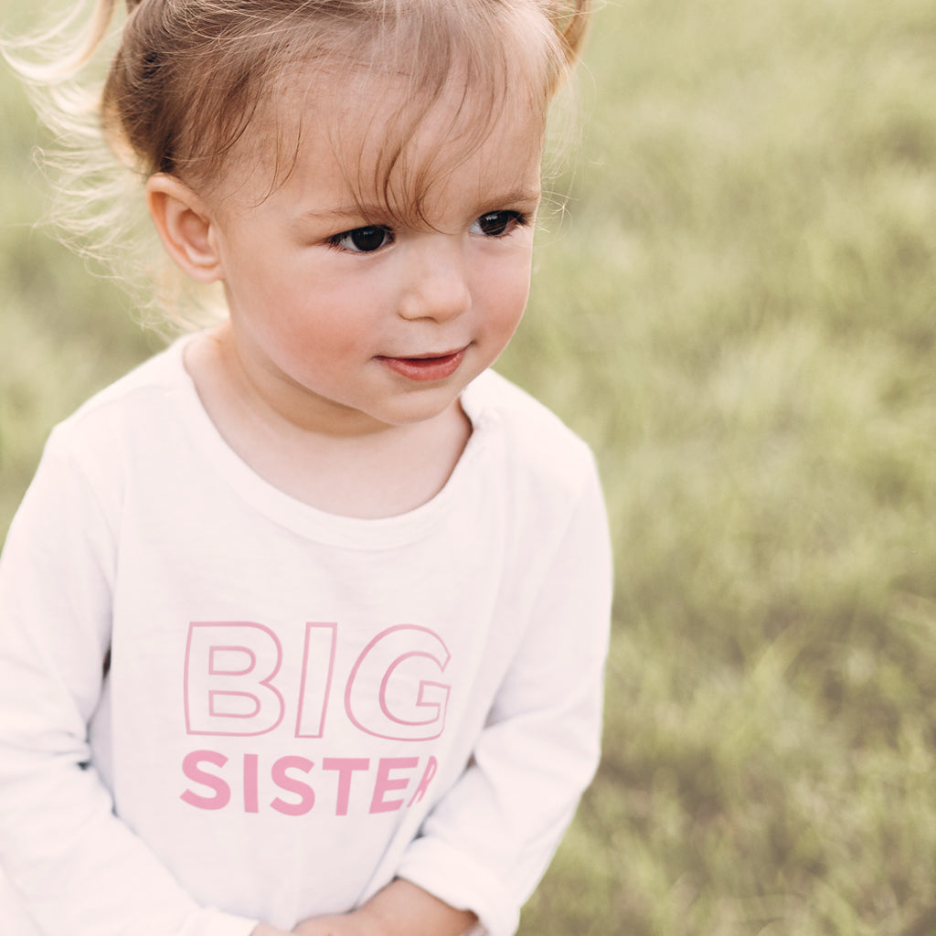 Personalised Big Sister T-shirt-Long-Sleeved