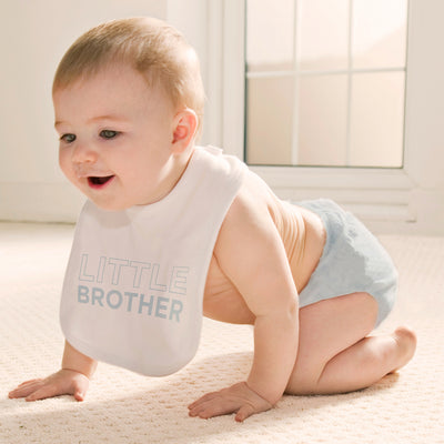 Personalised Little Brother Long-Sleeved T-Shirt and Bib Set
