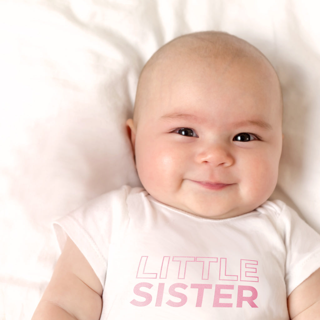 Personalised Little Sister T-shirt-Short-Sleeved