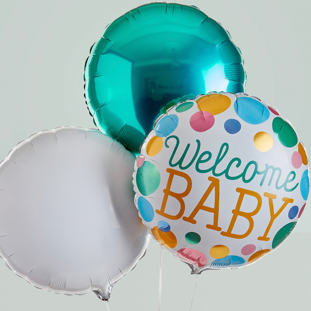 Welcome Baby Balloon Trio