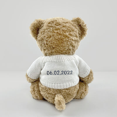 Luxury Baby Balloon and Personalised Bernard Bear