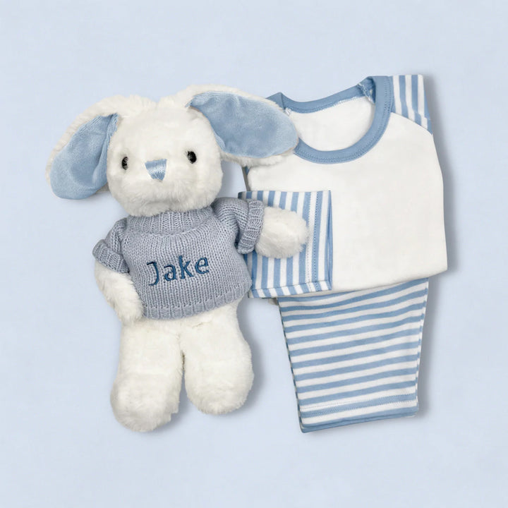 Little Bunny Snuggle Hamper, Blue