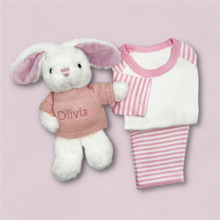 Little Bunny Snuggle Hamper, Pink