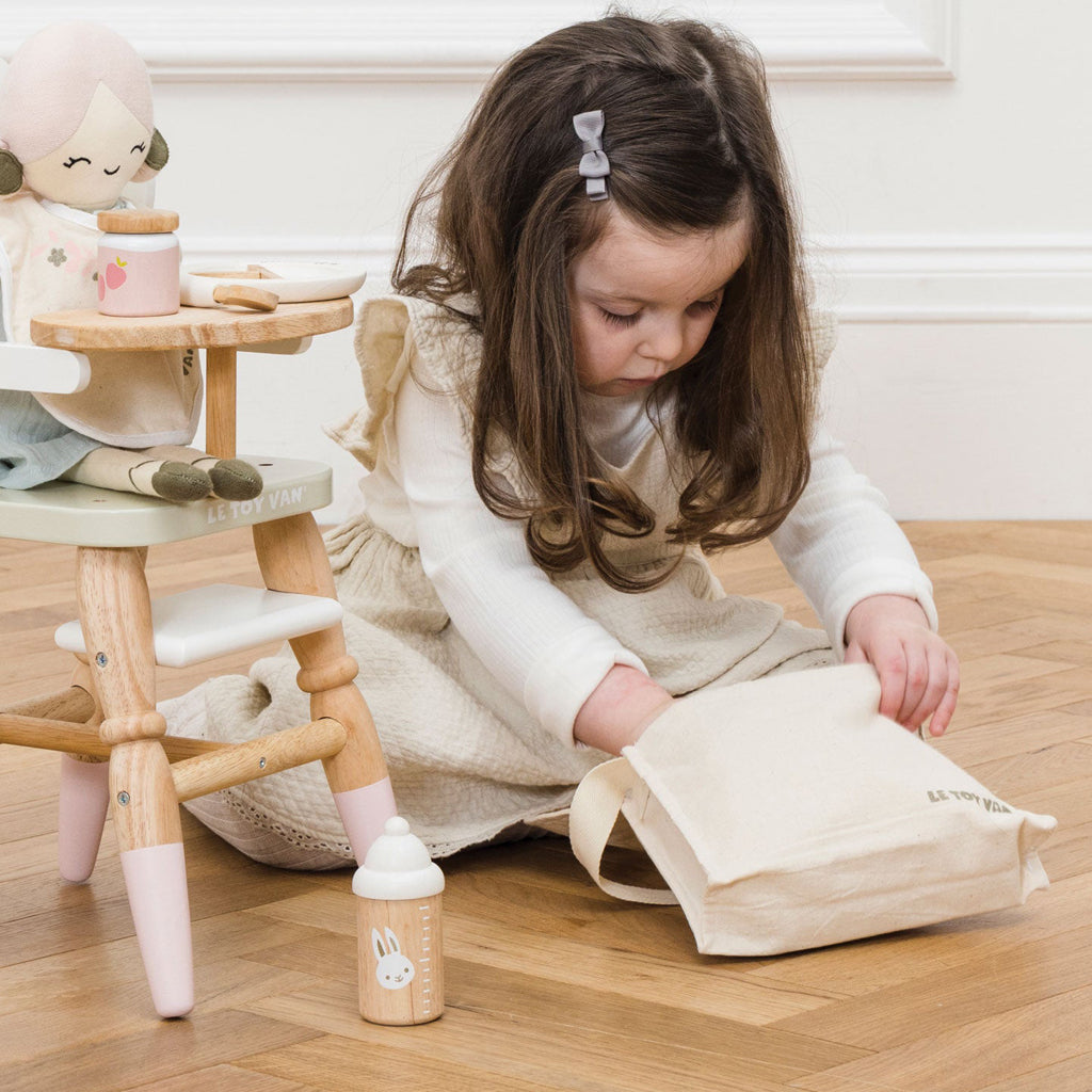 Le Toy Van Baby Doll Nursing Set Toy, Lifestyle Image