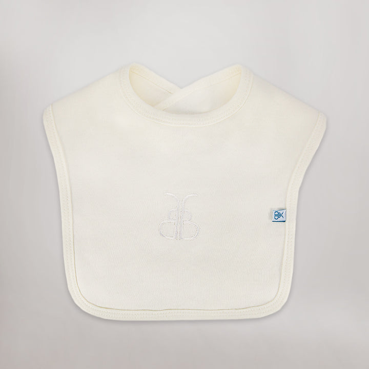 Cotton Baby Bib, Cream