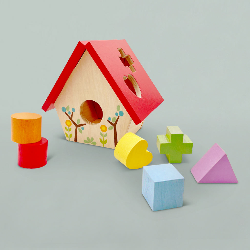 First Birthday Gift Little Bird House Wooden Shape- Orter