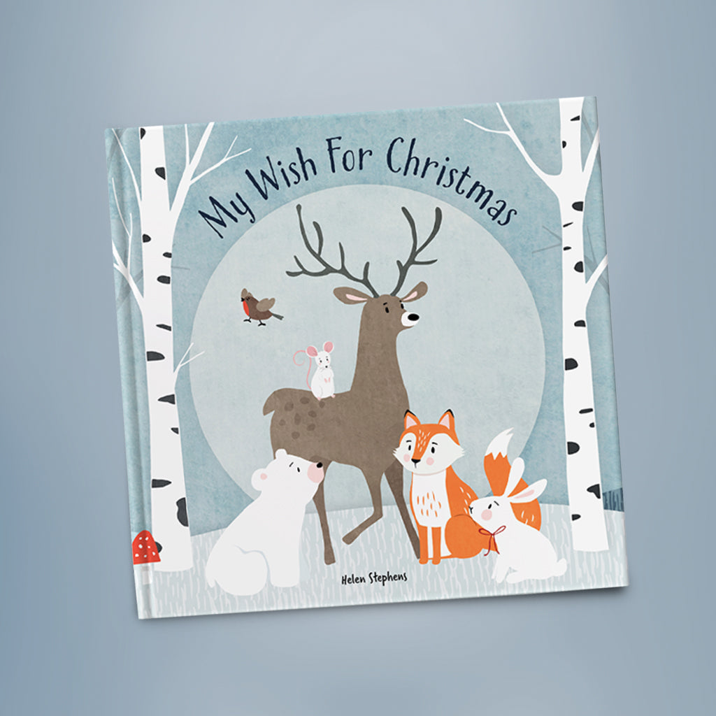 My Wish For Christmas Book with Personalised Fox Cub Soft Toy