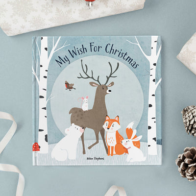 My Wish For Christmas Book with Personalised Fox Cub Soft Toy