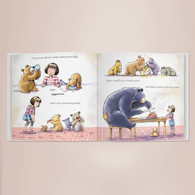 Personalised Bertie & Bear Book, Navy