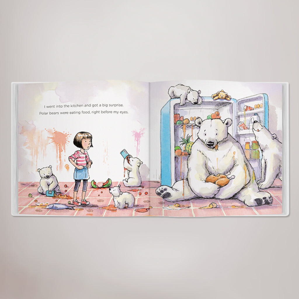 Personalised Bertie & Bear Book, White
